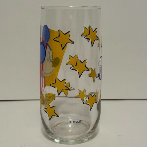 DISNEY/Anchor Hocking "MICKEY MOUSE" Glass-Excellent Condition-6 inches. - Picture 3 of 7